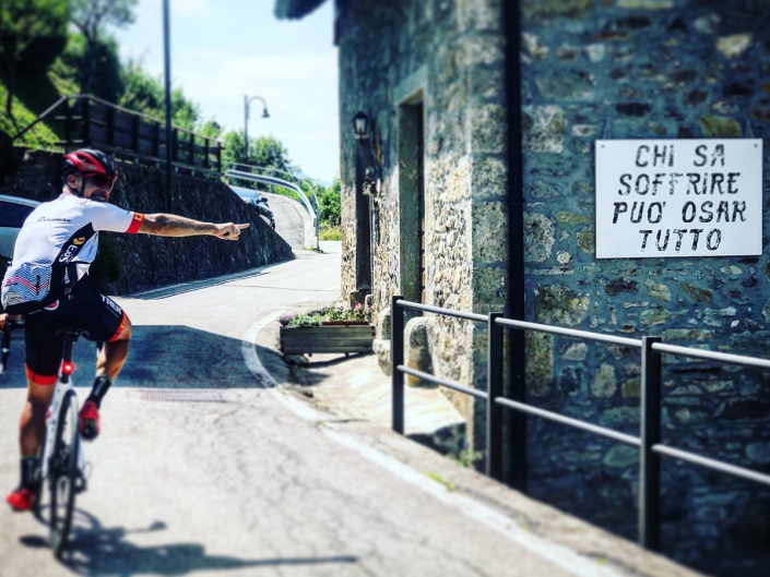 Liariis: inizio della salita per lo Zoncolan