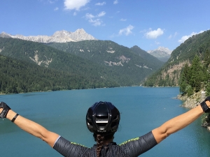 Vista dalla diga del lago di Sauris