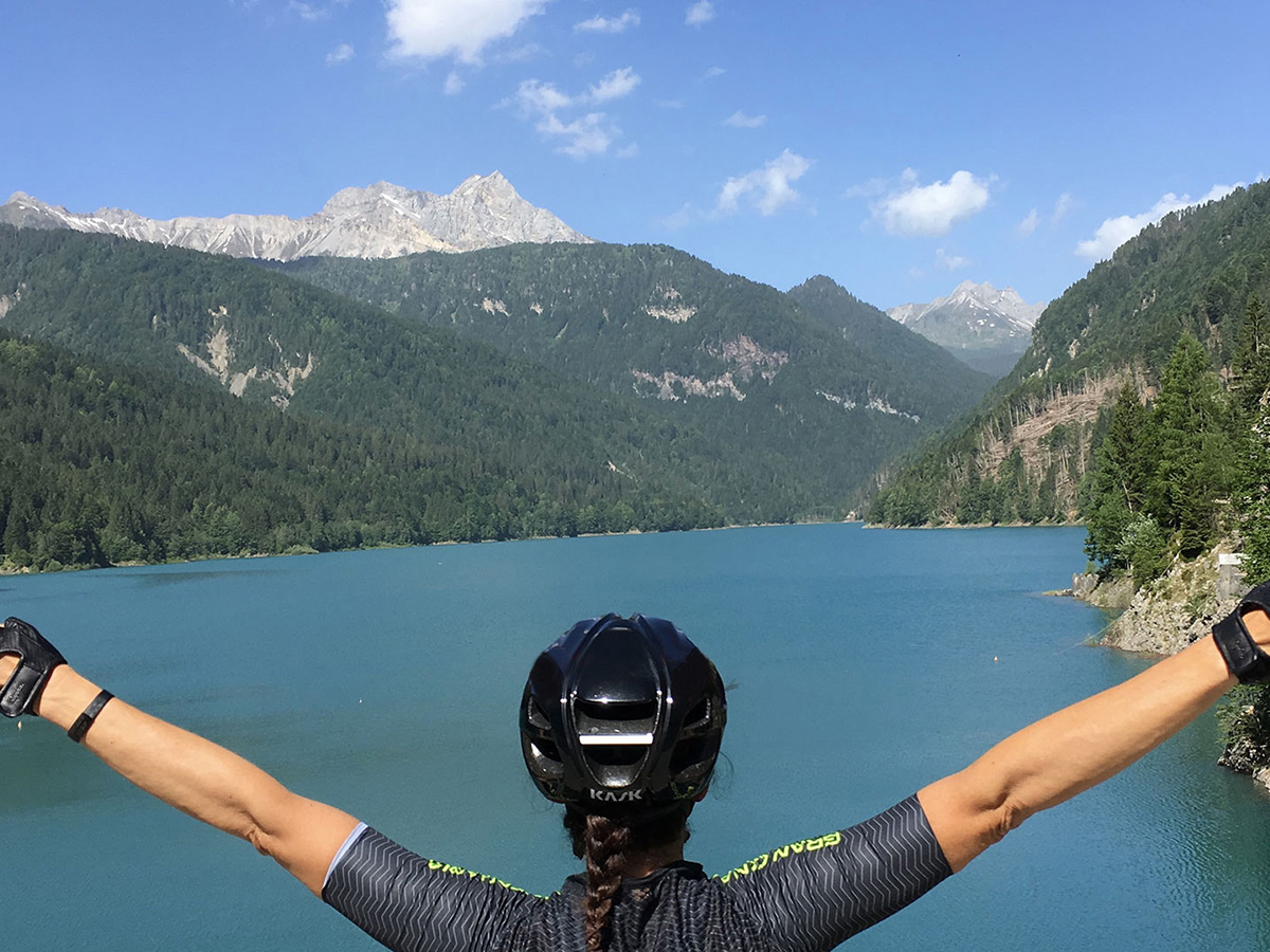 Vista dalla diga del lago di Sauris