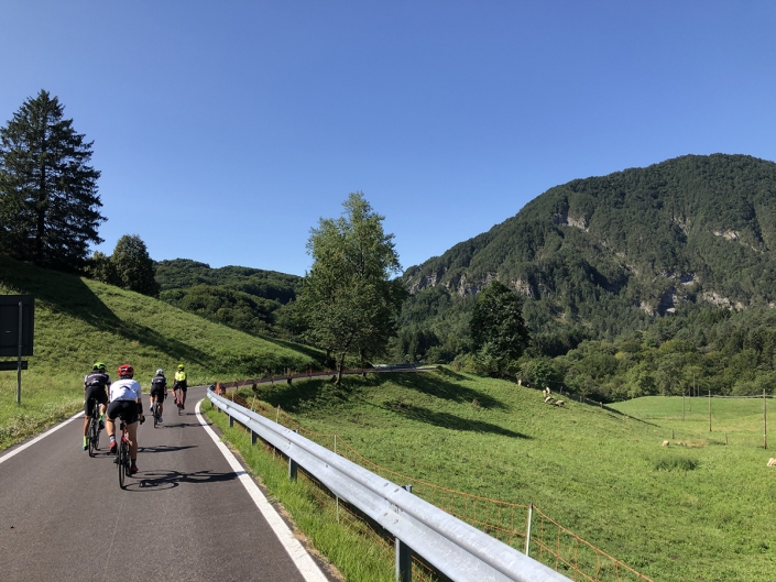 Inizio del tratto in discesa