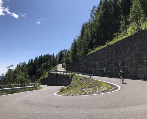 tornanti ultimi 3 km vesro Sella Valcalda