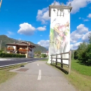 murales dedicato al GiroD'Italia