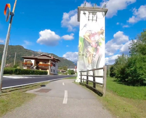 murales dedicato al GiroD'Italia