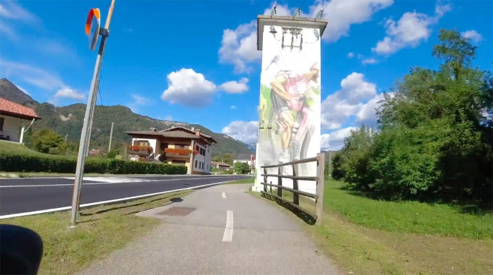 Murales dedicato al GiroD'Italia